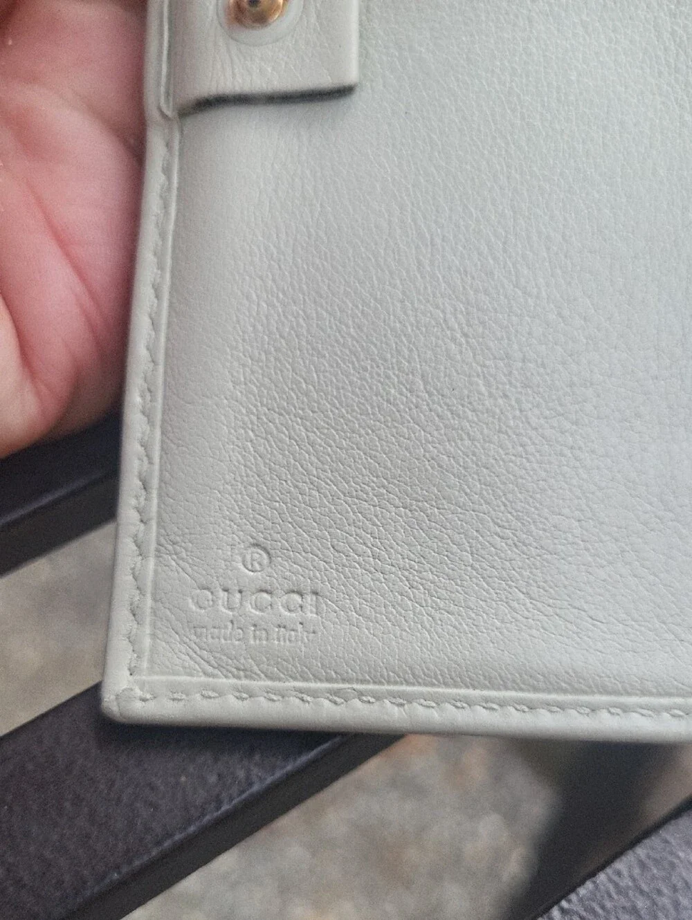 Gucci Embossed GG Leather Wallet with Gold Plaque - Picture 6 of 16